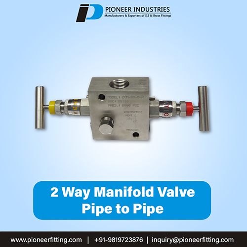 Straight Type 2-way Manifold Valves (pipe to pipe)