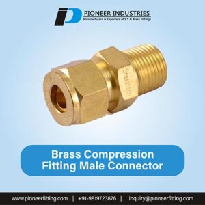 Brass Compression Fitting Male Connector