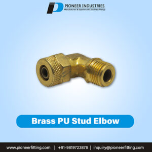 Brass PU Stud Elbow