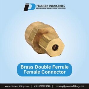 Brass Double Ferrule Female Connector