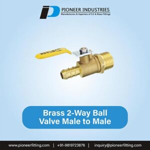 Brass 2-Way Ball Valve Male to Male