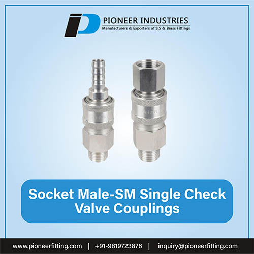 Socket Male - SM | Single Check Valve Couplings