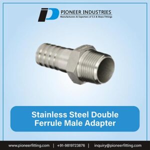Stainless Steel Double Ferrule Male Adapter