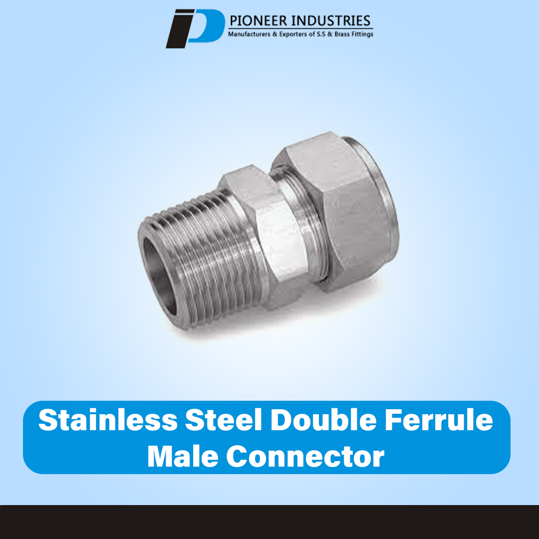Stainless Steel Double Ferrule Male Connector