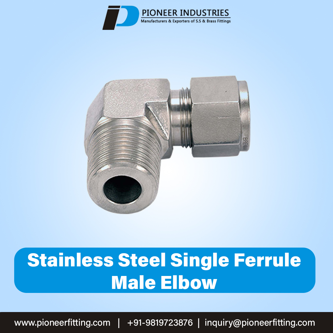 Stainless Steel Single Ferrule Male Adapter