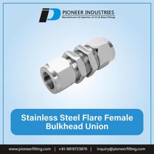 Stainless Steel Flare Female Bulkhead Union