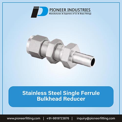 Stainless Steel Single Ferrule Bulkhead Reducer