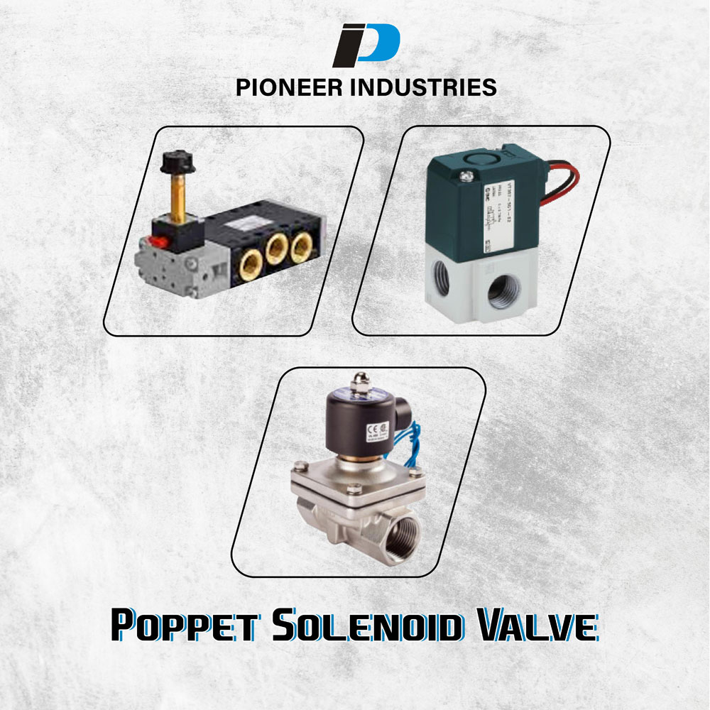Poppet Solenoid Valves manufacturer, supplier, and exporter in India