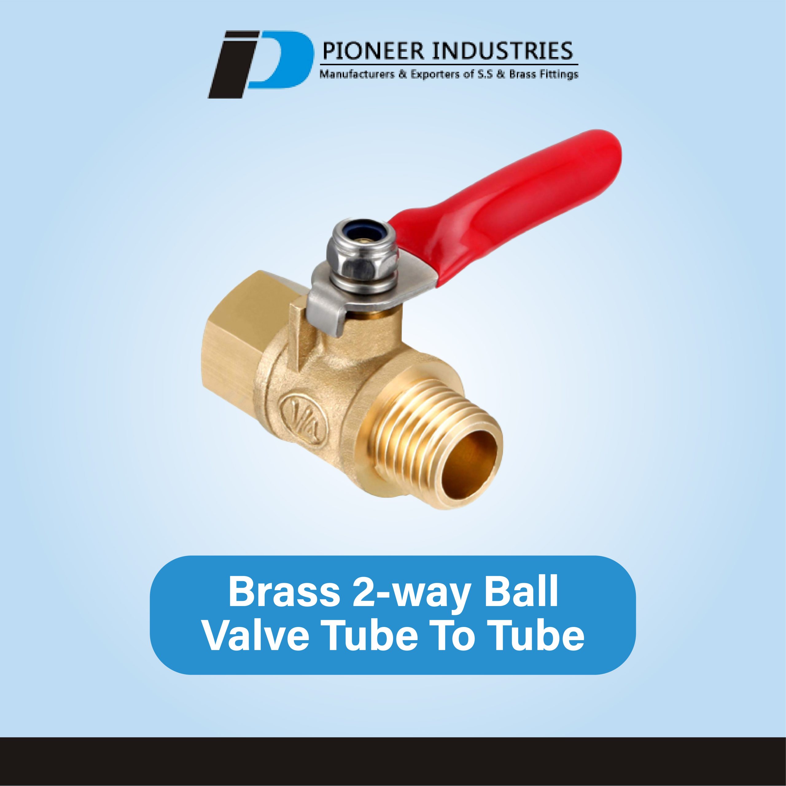 Brass 2-way Ball Valve Tube To Tube